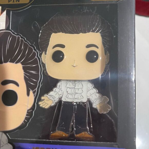 Pop! Enamel Pin by Funko - Seinfeld Jerry (white puffy shirt)- NIB - Picture 4 of 4
